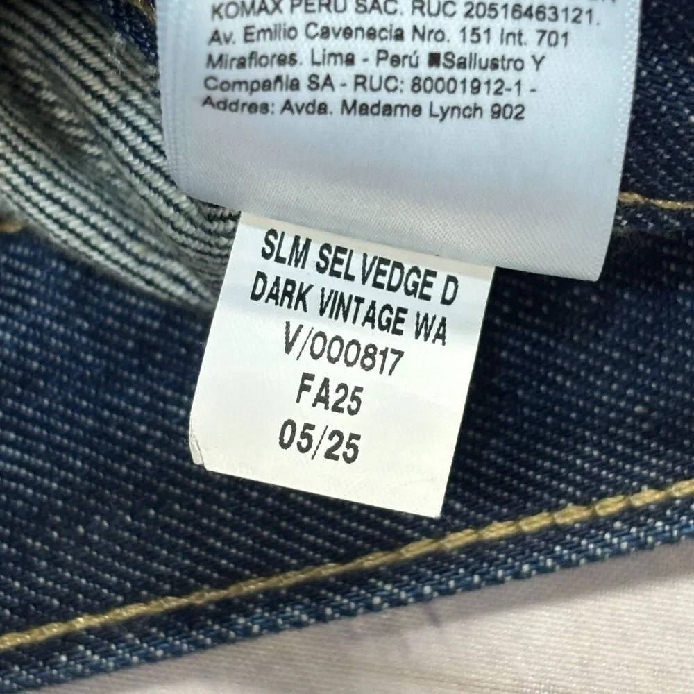 Banana Republic Men Selvedge Slim Fit Jeans Size 30 Denim FA25 C128 -19
